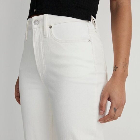 Madewell no825 Curvy 90s Straight ivory denim jeans NWT size 23 - Picture 5 of 12